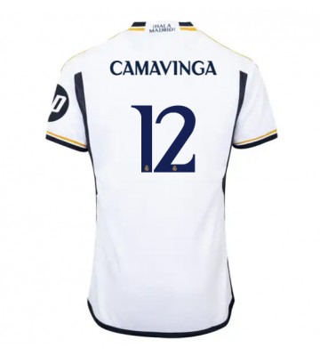 Real Madrid Eduardo Camavinga #12 Replika Hjemmebanetrøje 2023-24 Kortærmet